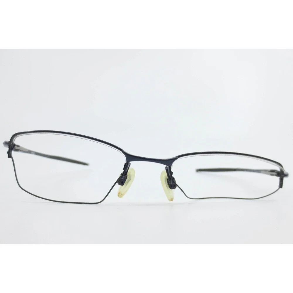 Oakley Lizard Eyeglasses Polished Midnight Blue Titanium Frames OX5113-0451
